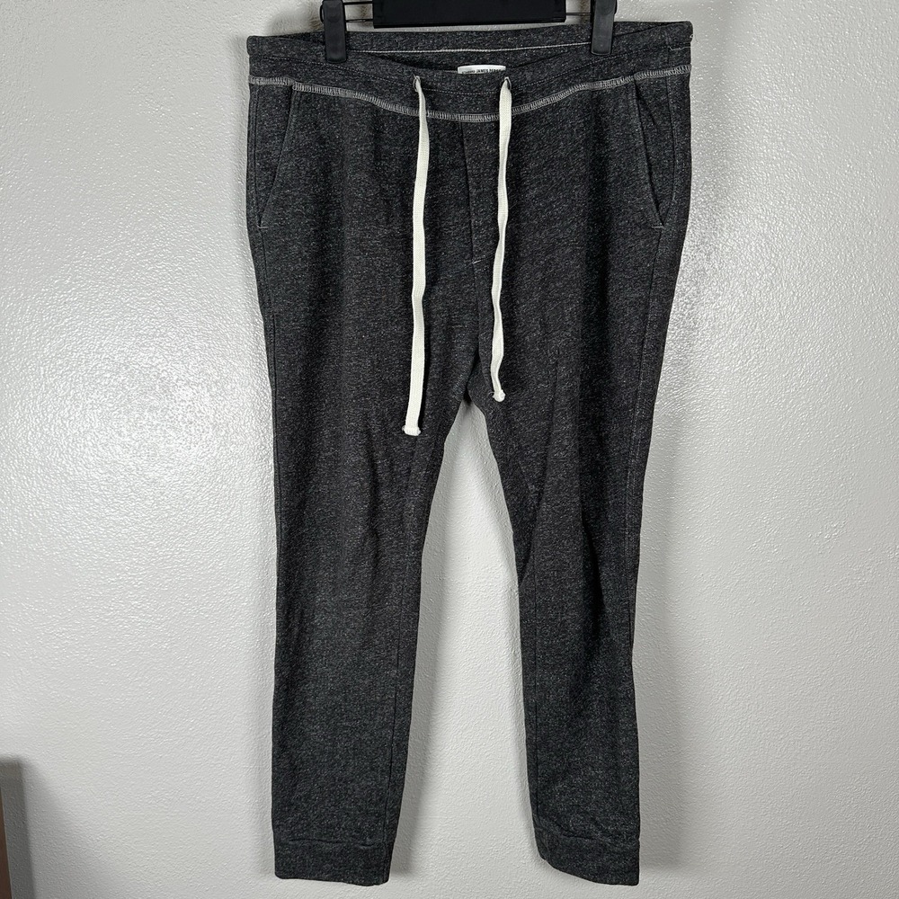 Standard James Perse Sweatpants Mens 3/Large Charcoal Joggers USA Made Cotton